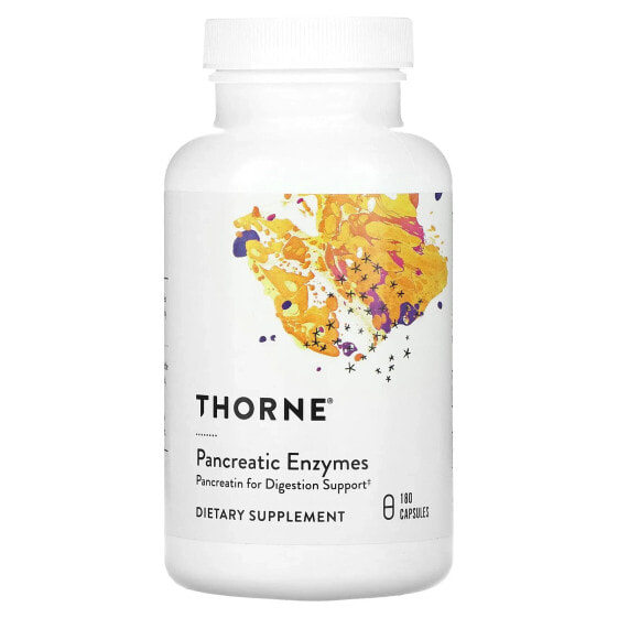 Капсулы ферменты для пищеварения Thorne, 180 шт.