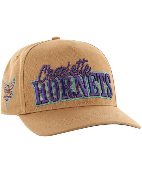 Men's Tan Charlotte Hornets Barnes Hitch Adjustable Hat