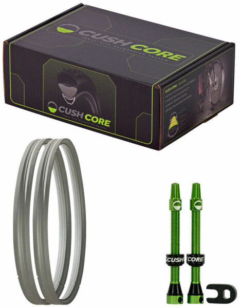 CushCore Pro Tire Inserts Set 29" Pair, Includes 2 Tubeless Valves