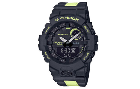 CASIO 卡西欧 G-SHOCK 防水运动无线连接男士智能手表 黄黑色 GBA-800LU-1A1#户外推荐# / Кварцевые часы Casio G-Shock GBA-800LU-1A1