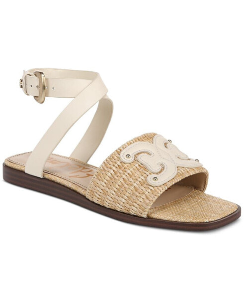 Ilsie Strappy Raffia Flat Sandals