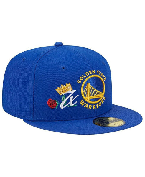 Men's Royal Golden State Warriors Crown Champs 59FIFTY Fitted Hat
