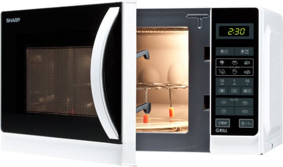 Sharp Home Appliances R-642 WW - Countertop - Grill microwave - 20 L - 800 W - Touch - White