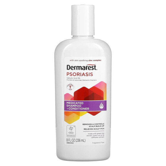 Бальзам для волос Dermarest для лечения псориаза, без запаха, максимальной силы, 8 ж. унц. (236 мл)