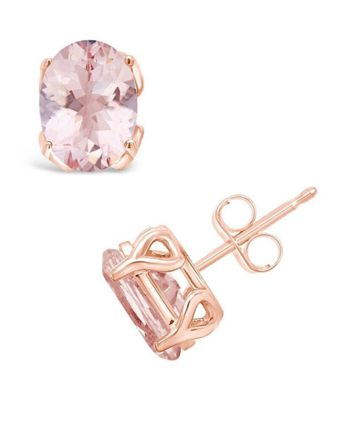 Серьги Macy's morganite Stud  in 14K Rose Gold