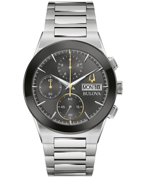 Men's Chronograph Modern Millennia Stainless Steel Bracelet Watch 41mm