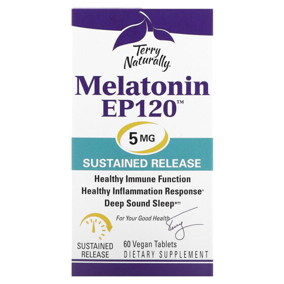 Витамин Terry Naturally Мелатонин EP120, 5 мг, 60 таблеток