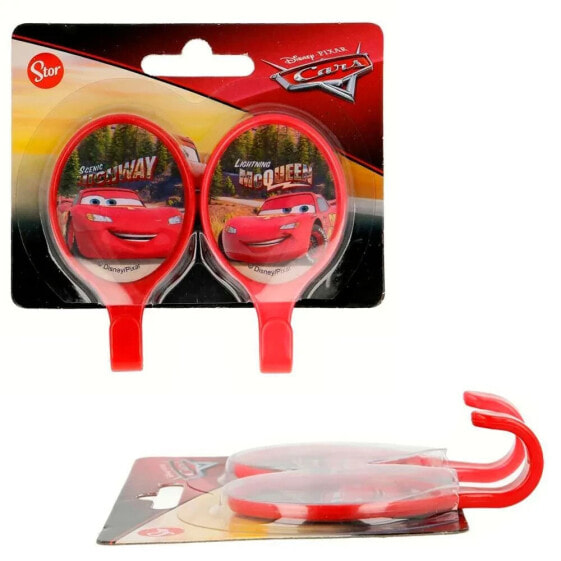 CARS Blister 2 Adhesive Perchas 4.5x8 cm