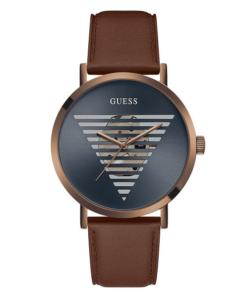 Guess Herren Armbanduhr Idol 44 mm Armband Leder GW0503G4