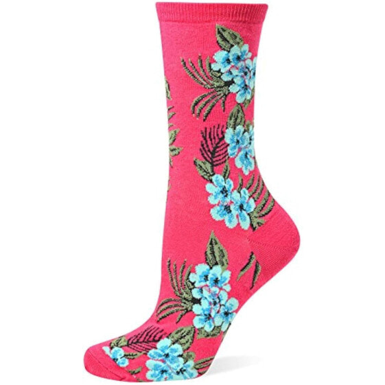 Hot Sox Womens Tropical Floral Sock One Size (4-10.5) Set of 5
