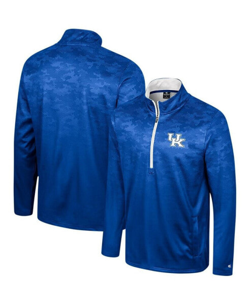 Men's Royal Kentucky Wildcats The Machine Half-Zip Jacket