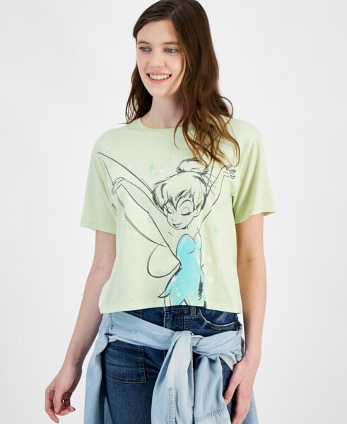 Juniors' Pretty Tinkerbell Graphic T-Shirt