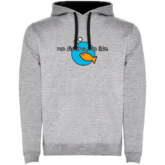 KRUSKIS No Fishing No Life Two-Colour hoodie