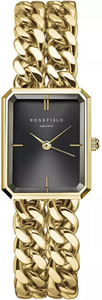 Часы ROSEFIELD Octagon XS Double Chain Black Gold