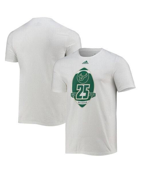 Men's White South Florida Bulls 25th Anniversary T-shirt