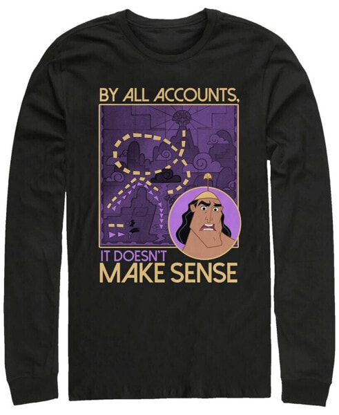 Disney Men's Emperor's New Groove Kronk Doesn't Make Sense, Long Sleeve T-Shirt