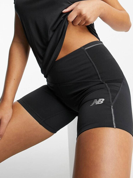 New Balance Impact Run fitted shorts in black