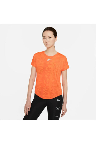 Air Short-sleeve Running Top Kadın Tişört - Turuncu