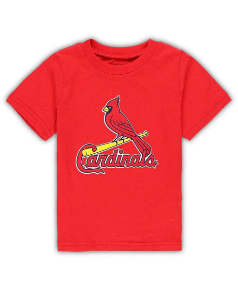 Toddler Boys and Girls Red St. Louis Cardinals Team Crew Primary Logo T-shirt