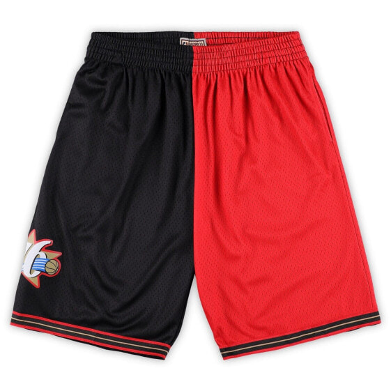 MITCHELL & NESS NBA SPLIT SWINGMAN SHORTS PHILADELPHIA 76ERS 2000