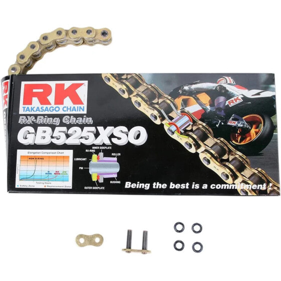 RK 525 XSO Rivet RX Ring Drive Chain