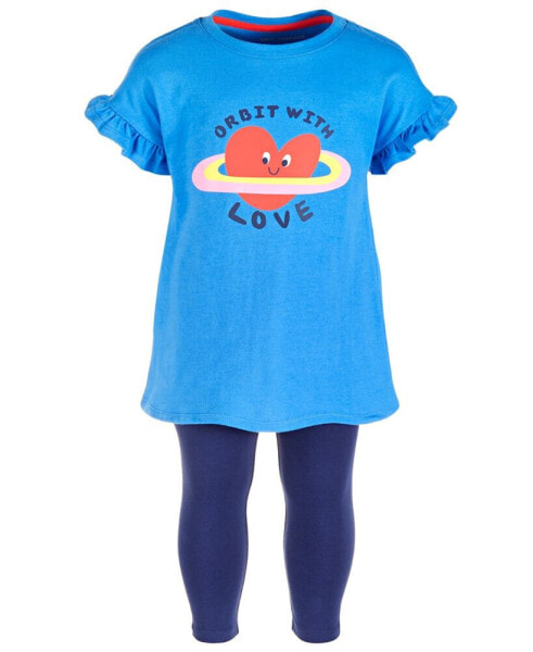 Toddler Girls Orbit With Love Tunic & Leggings, 2 Piece Set, Created for Macy's