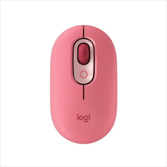 Logitech POP Mouse Kabellose Maus mit anpassbaren Emojis, Bluetooth, USB, Multi-Device Pink