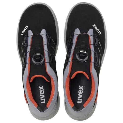 Безопасные ботинки Uvex 69082 для мужчин - взрослые - черно-красные - ESD - S1 - SRC - со стальным носком