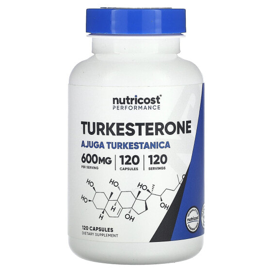 Nutricost, Performance, туркестерон, 600 мг, 120 капсул