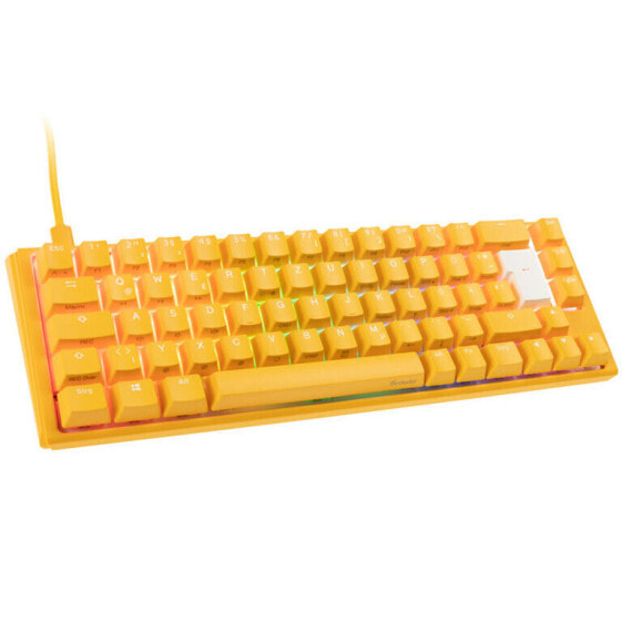 Ducky One 3 Yellow SF Gaming Tastatur, RGB LED - MX-Speed-Silver