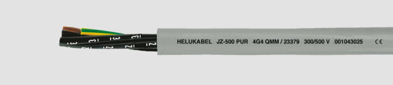 Helukabel JZ-500 PUR - Low voltage cable - Grey - Polyurethane (PUR) - Polyvinyl chloride (PVC) - Cooper - 0.75 mm²