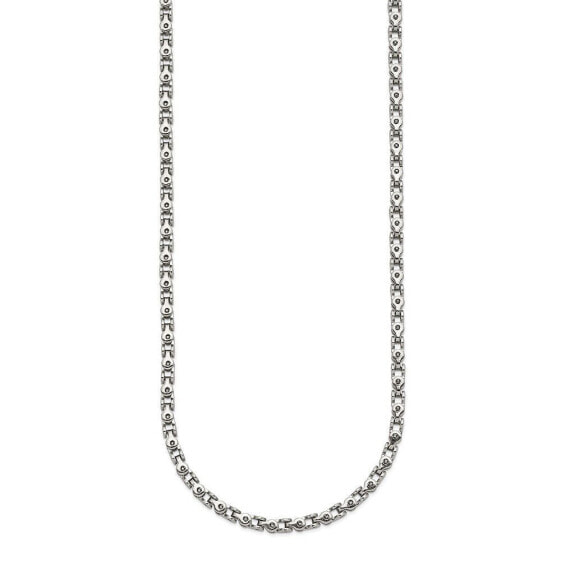 Stainless Steel Fancy Link Chain Necklace