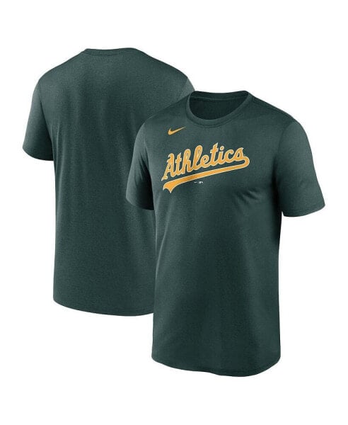 Men's Green Oakland Athletics New Legend Wordmark T-shirt