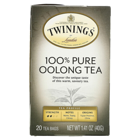 Чай Twinings Улуна 100% Пур 20 пакетов 40 г