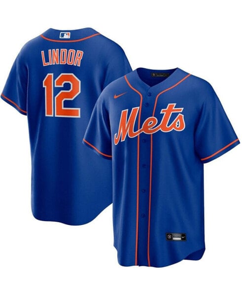 Футболка Nike мужская Фрэнсиско Линдор Royal New York Mets Alternate Replica Player Jersey