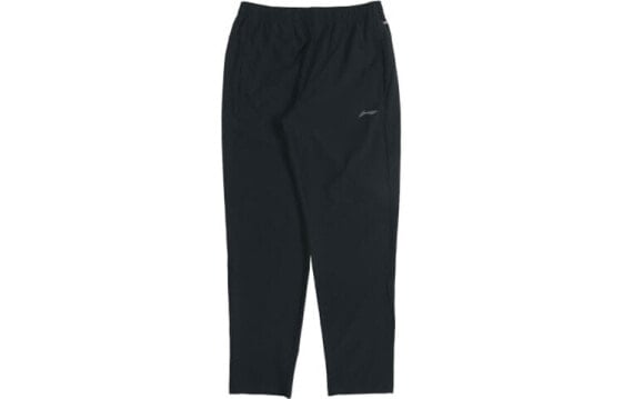 Спортивные штаны Li-Ning из серии тренировок, быстросохнущие и прохладные, с широкими штанинами, спортивные брюки, черного цвета.