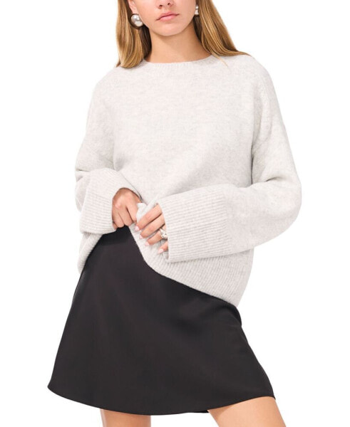 Women's Crew Neck Raglan Wide-Sleeve Sweater