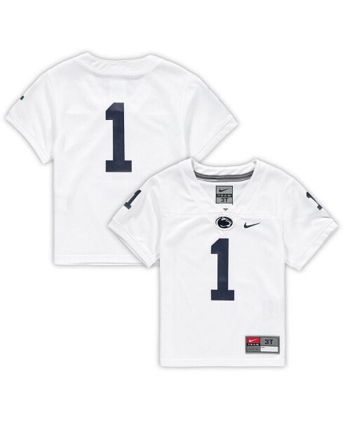 Toddler Boys Number 1 White Penn State Nittany Lions Untouchable Football Jersey