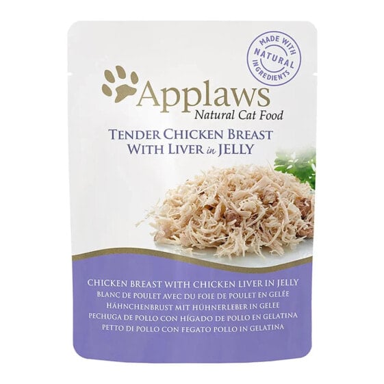 APPLAWS Liver And Chicken in Gelatin 16x70g Wet Cat Food