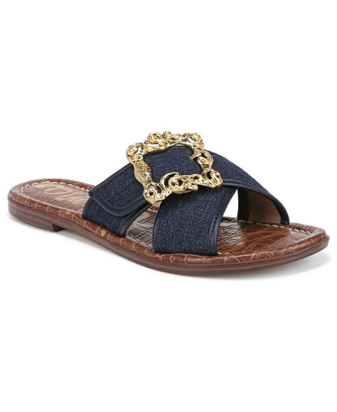 Women's Gracyn Buckled Crossband Slide Sandals