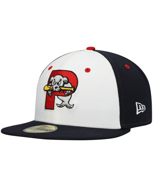 Men's White Portland Sea Dogs Authentic Collection Team Alternate 59FIFTY Fitted Hat