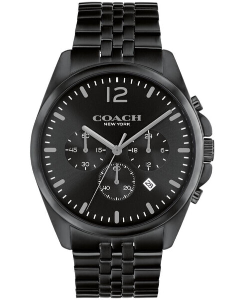 Men's Greyson Black Stainless Steel Bracelet Watch 43mm