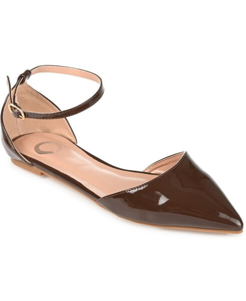 Women's Reba Ankle Strap Pointed Toe Flats