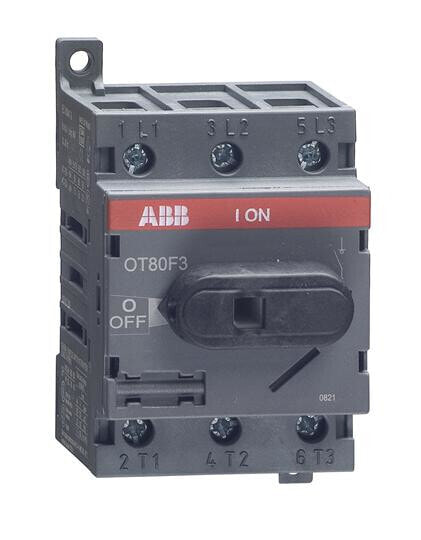 ABB OT80F3 - 3P - Wired - Black - IEC 60947-3 / UL 508 / CSA C22.2 No. 14 - 600 V - 52.5 mm