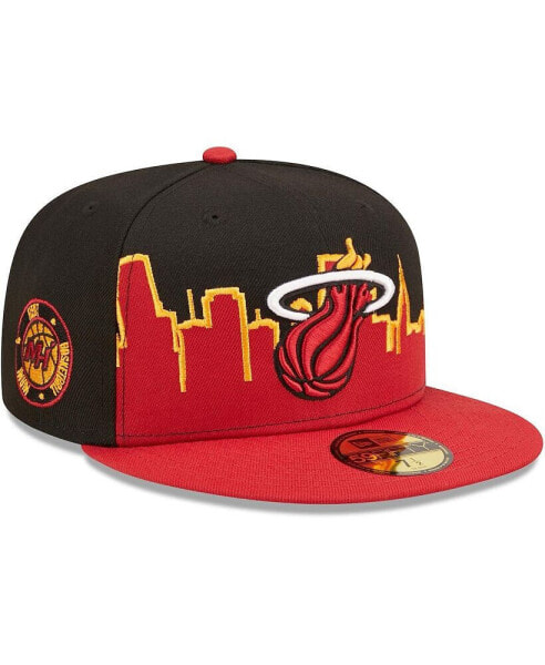 Головной убор мужской New Era Miami Heat 2022 Tip-Off 59FIFTY, красный, черный