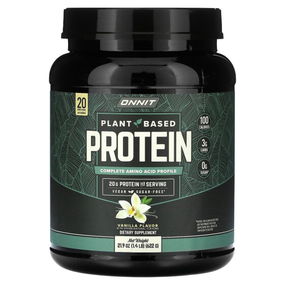 Plant Based Protein, Vanilla, 1.4 lb (622 g)