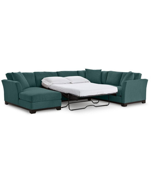 Elliot II 138" Fabric 3-Piece Chaise Sleeper Sectional, Created for Macy's