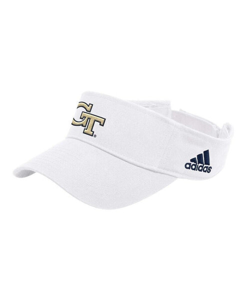 Men's White Georgia Tech Yellow Jackets Locker Room Team Adjustable Visor Hat