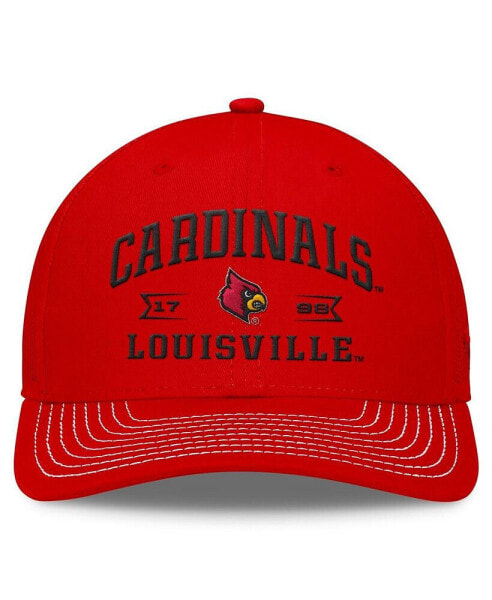 Men's Red Louisville Cardinals Carson Trucker Adjustable Hat