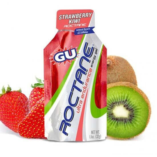 GU Roctane Ultra Endurance 24 Units Strawberry&Kiwi Energy Gels Box